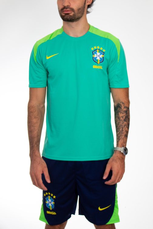CONJUNTO SELEÇÃO BRASILEIRA VERDE SHORT+CAMISA (KIT)